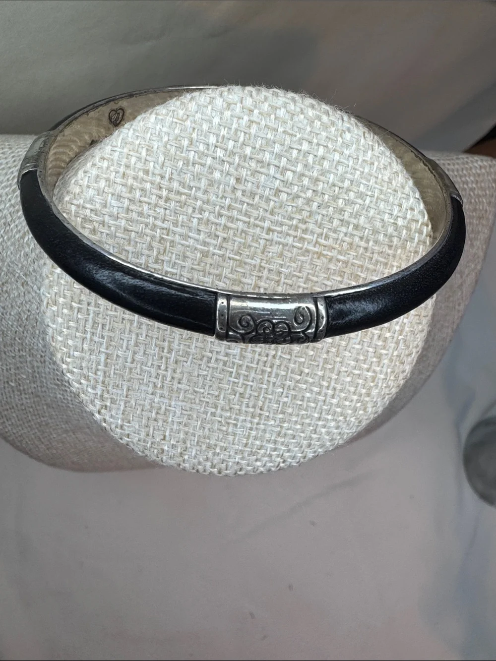 Black and Silver Bangle Bracelet - Women Accessories